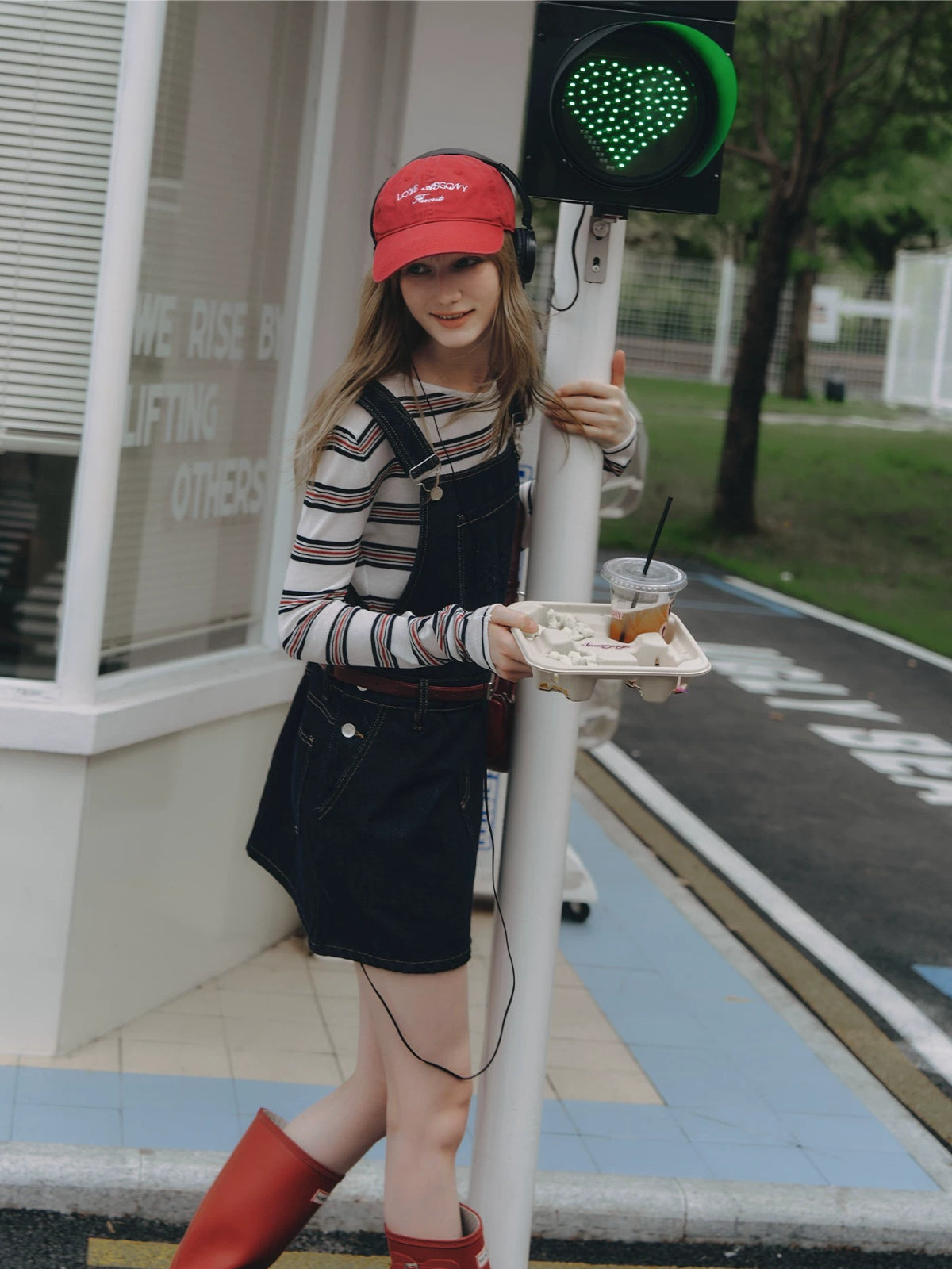 Denim Overall Skirt