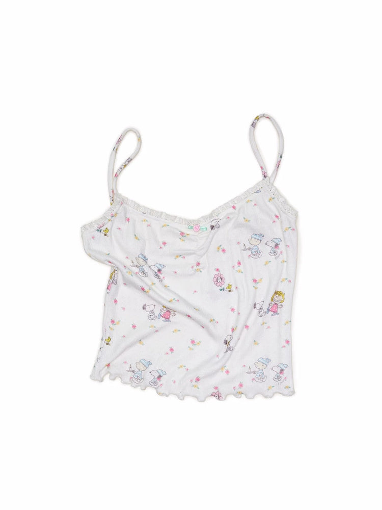 Snoopy Floral Pajama Set