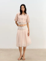 Satin A-Line Skirt