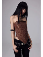 Silk Scarf Print Bandeau Top