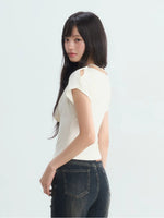 Draped Cowl Neck Blouse