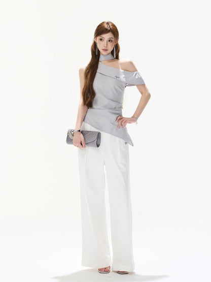 Asymmetric Halter Top