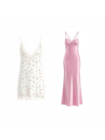 Layered Lace Chiffon Dress