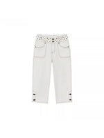 Studded Cropped Denim Pants