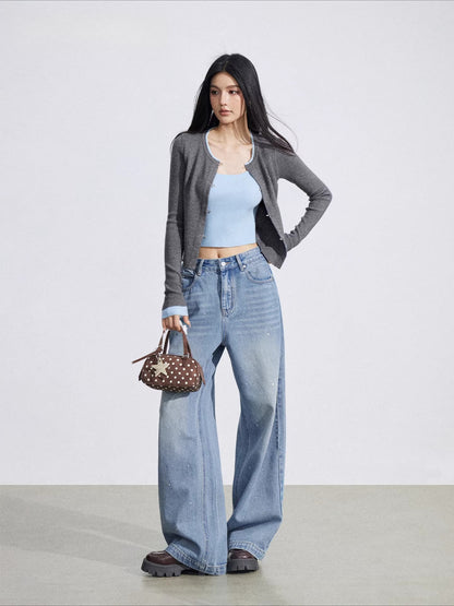 Contrast Layer Knit Top