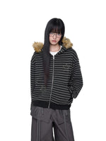 Devil Ear Stripe Hoodie