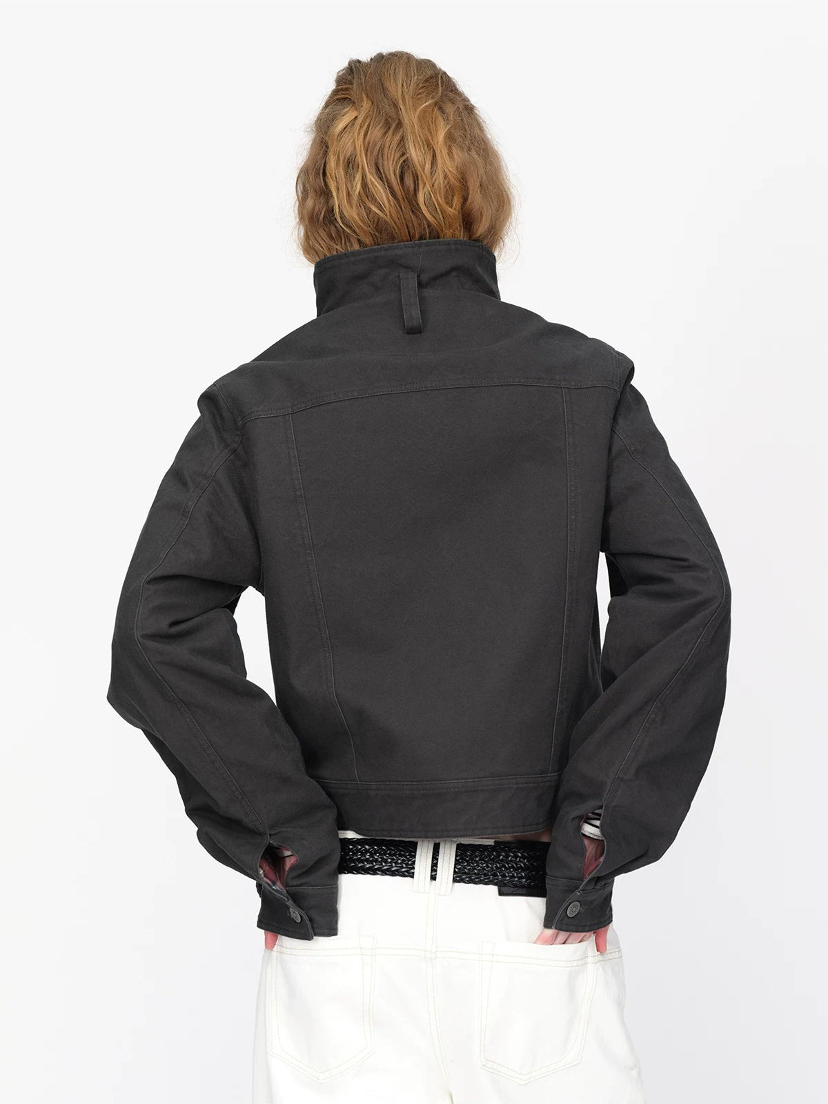 Vintage Quilted Utility Cropped Jacket
