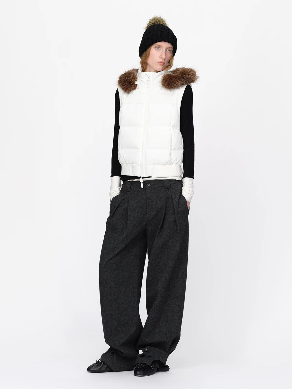 Detachable Sleeve Down Puffer Jacket