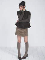 Stand-Collar Faux-Layered Jacket