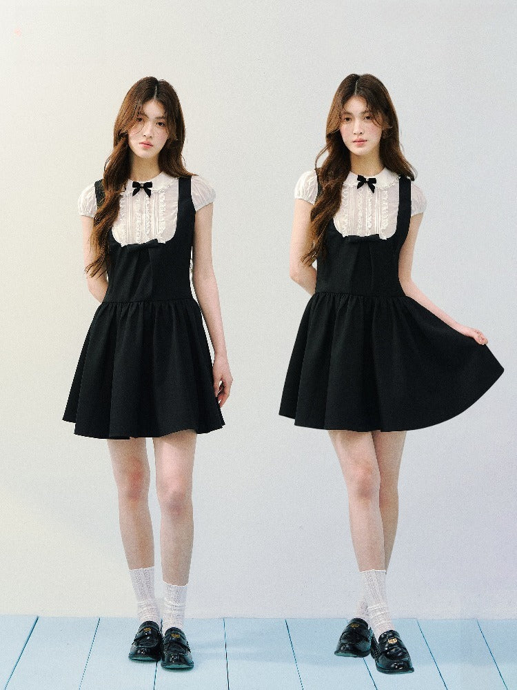 Black Doll Collar Dress