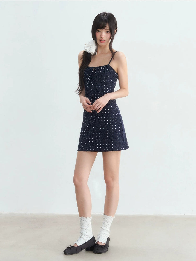Polka Dot Halter Dress Set