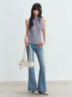 Vintage Plaid Halter Top