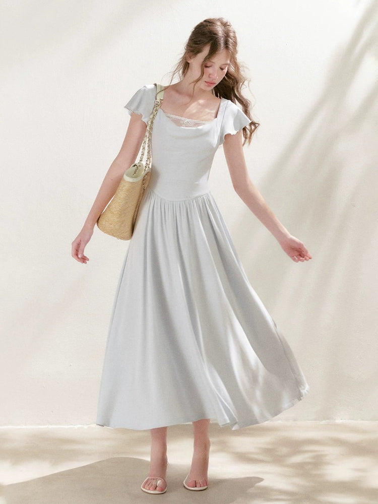 Lace Knit Maxi Dress
