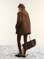 Detachable Fur Collar Padded Parka