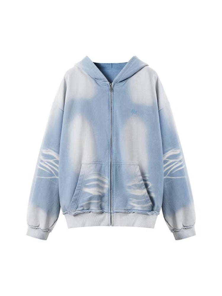 Equestrian Blue Oversized Hoodie