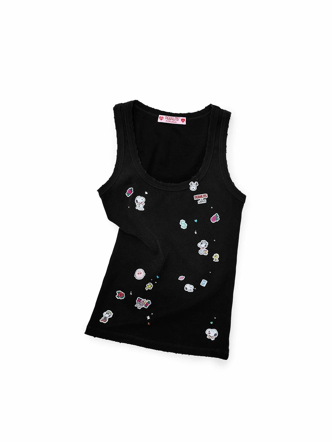 Vintage Print Wide-Strap Tank Top