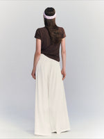 Linen Blend Wide Pants