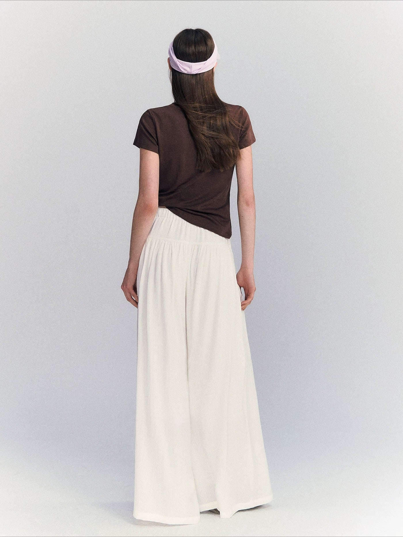 Linen Blend Wide Pants
