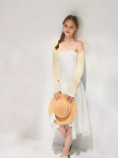 Lace Hem Slip Dress