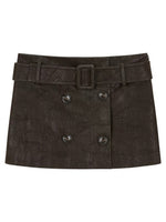Vintage Belted A-Line Skirt