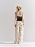 Floral Lace Wide-Leg Pants