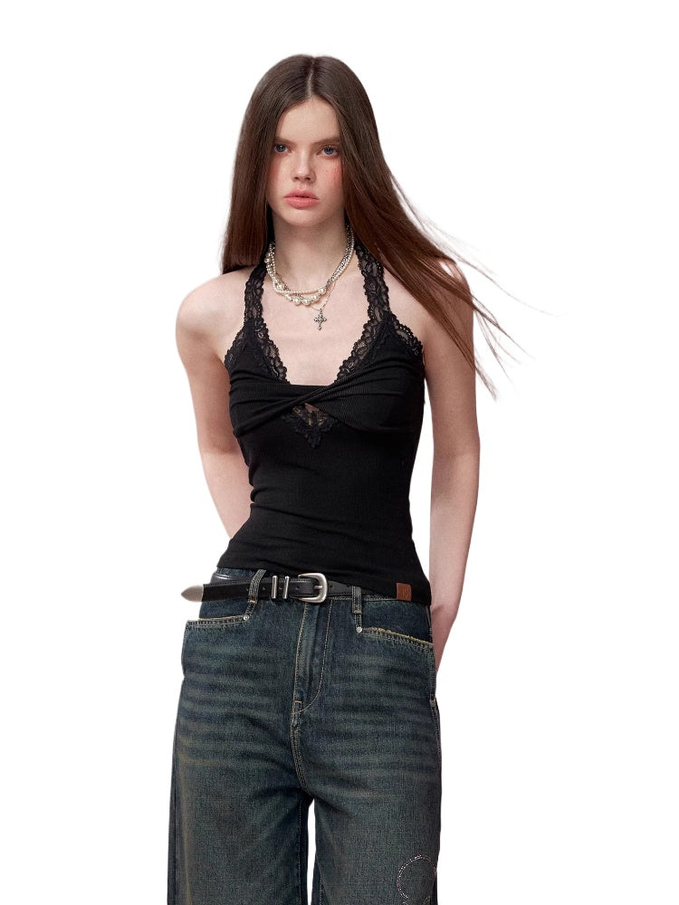 Lace Detail Layered Tank