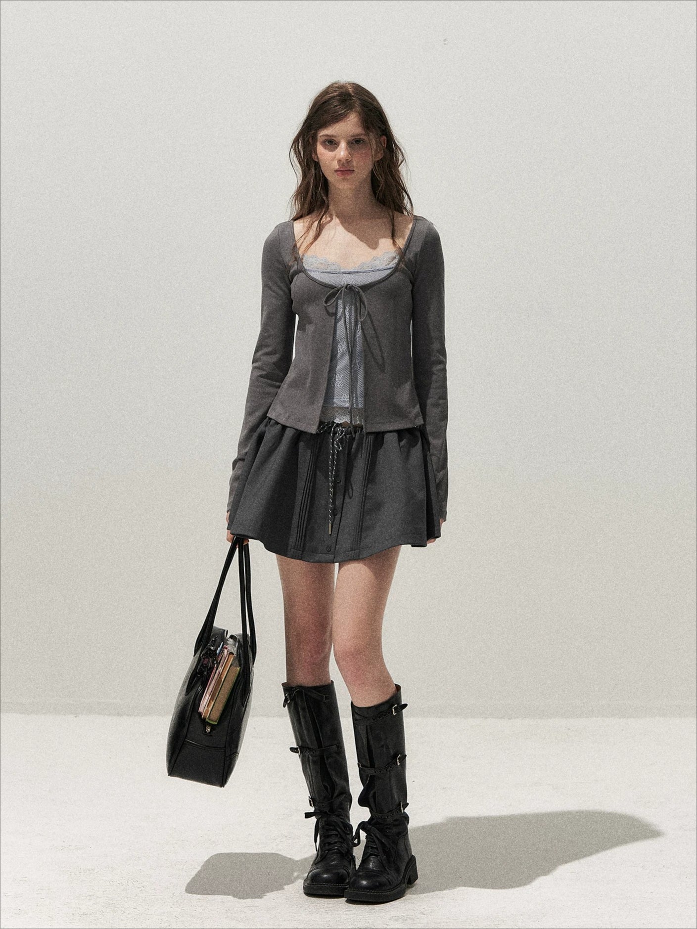 Lace Layered Tie Top
