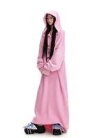 Hooded Plush Knit Dress