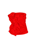 Floral Ruched Tube Top
