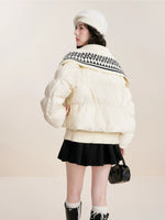 Jacquard Collar Down Jacket