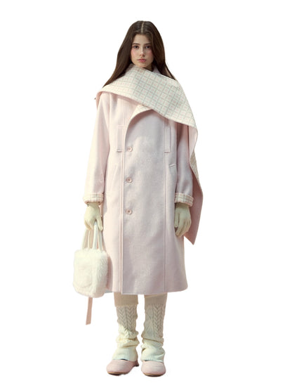 Pink &amp; Brown &quot;Berlin Avenue&quot; Plaid Coat