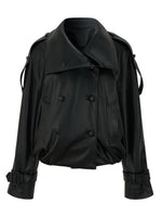 Shawl-Lapel Double-Breasted Jacket