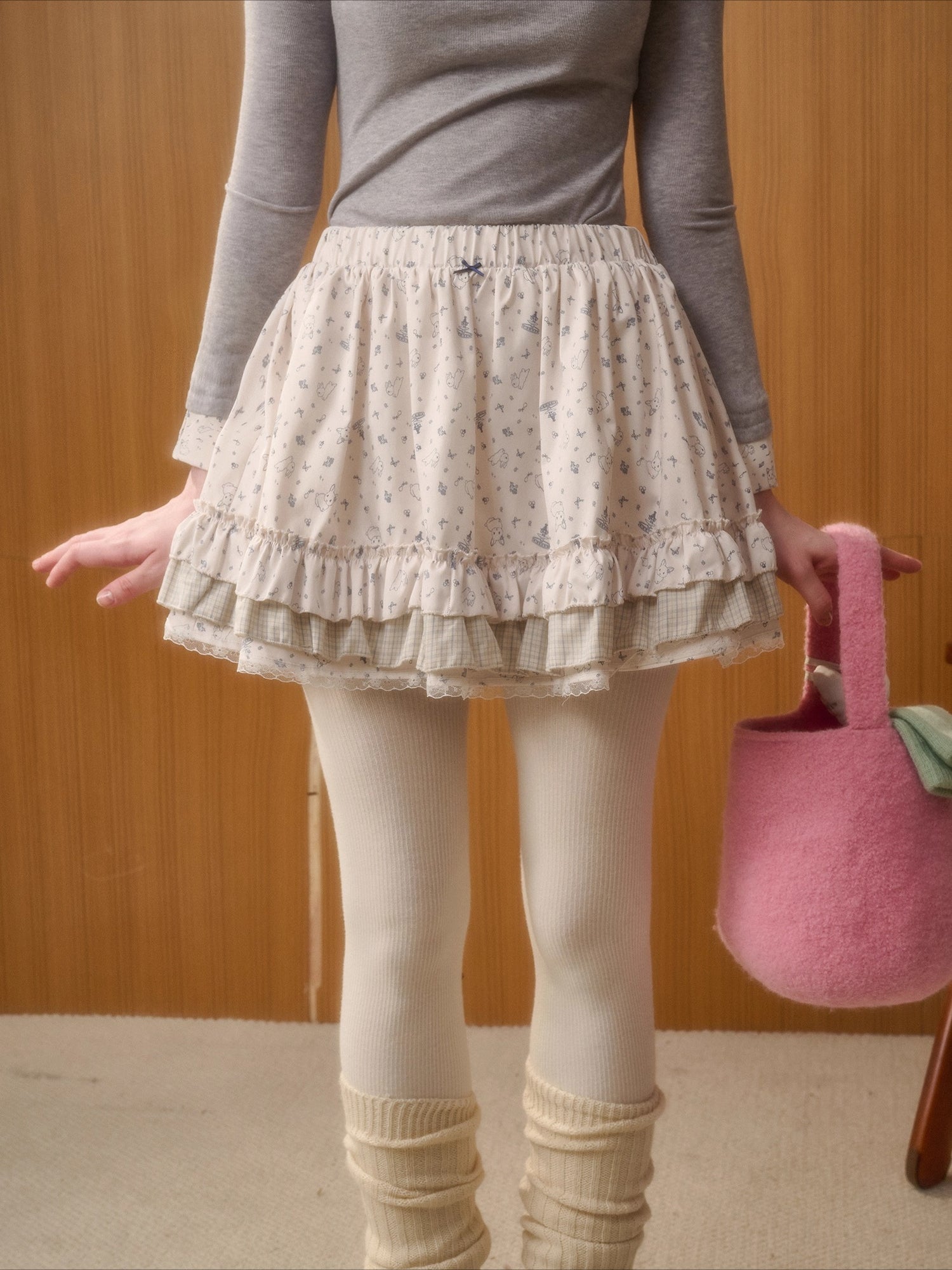 Bunny Fountain Two-Piece Print Set