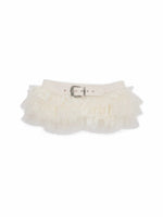 Lace Layered Tulle Mini Skirt