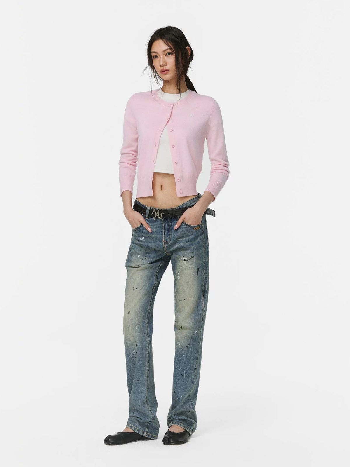 Leeds Wool Blend Cardigan Sweater
