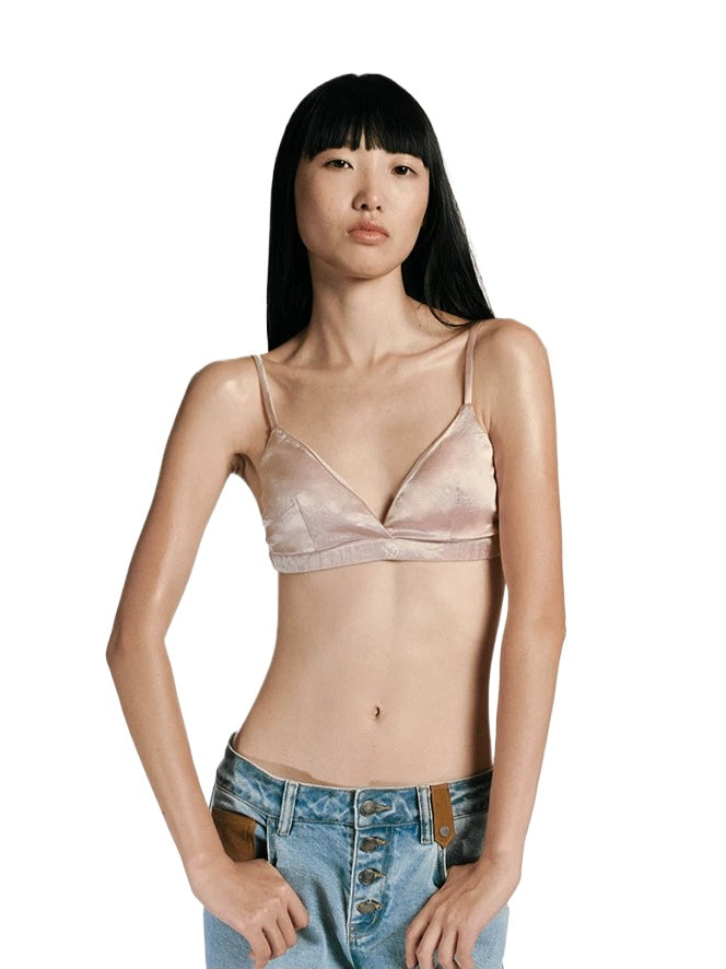 Acetate Seamless Triangle Bra Top