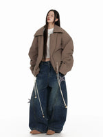 Star Patch Wide Leg Jeans