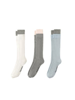 Color Block Miu Style Mid-Calf Socks