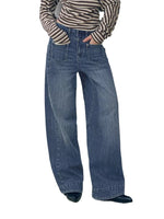 Pocket Panel Wide-Leg Jeans