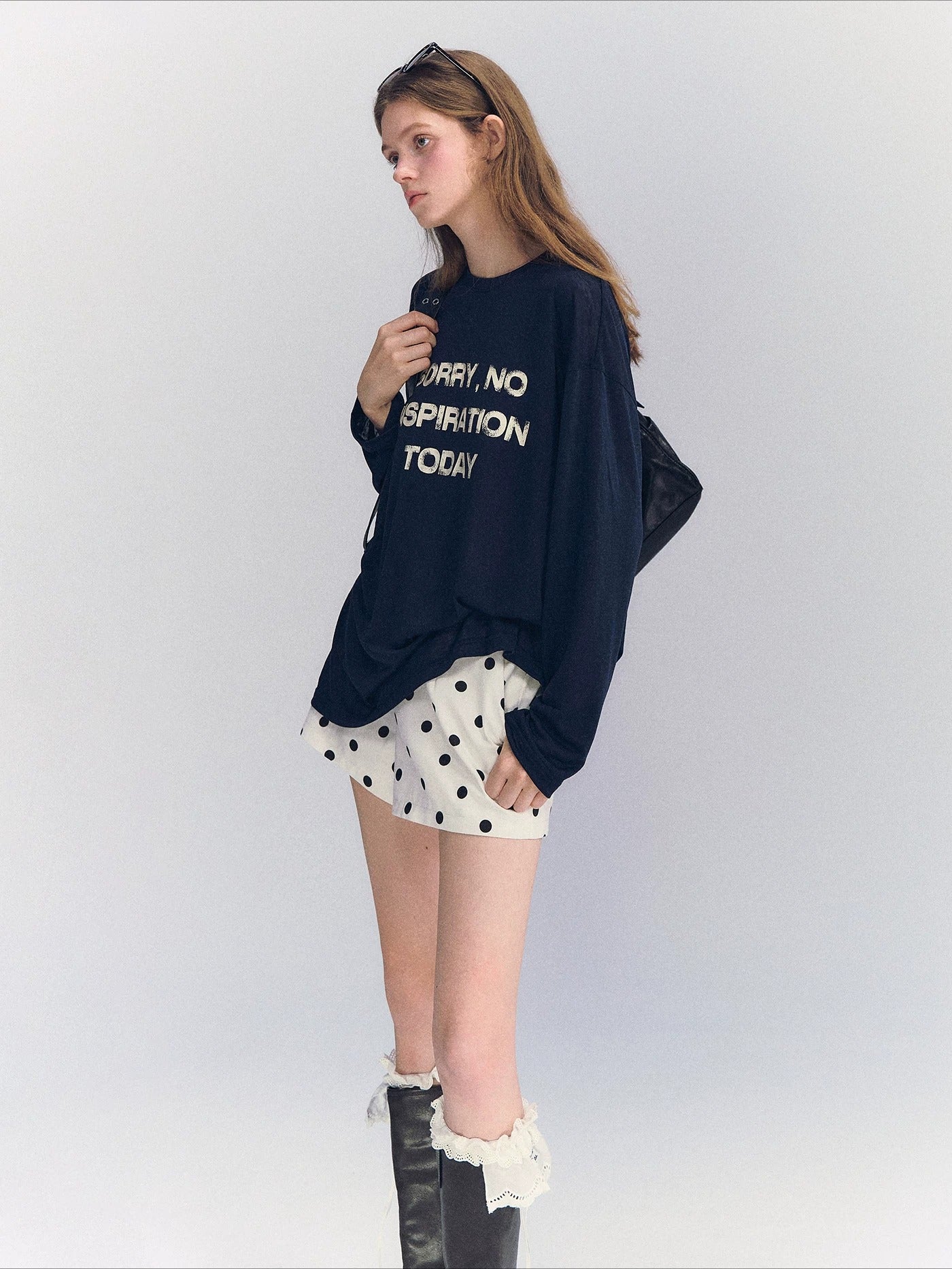 Letter Print Long Sleeve Top