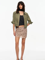 Leopard A-Line Skirt