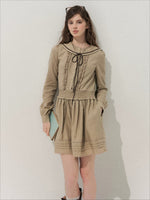 Sailor Collar Shirt Dress
