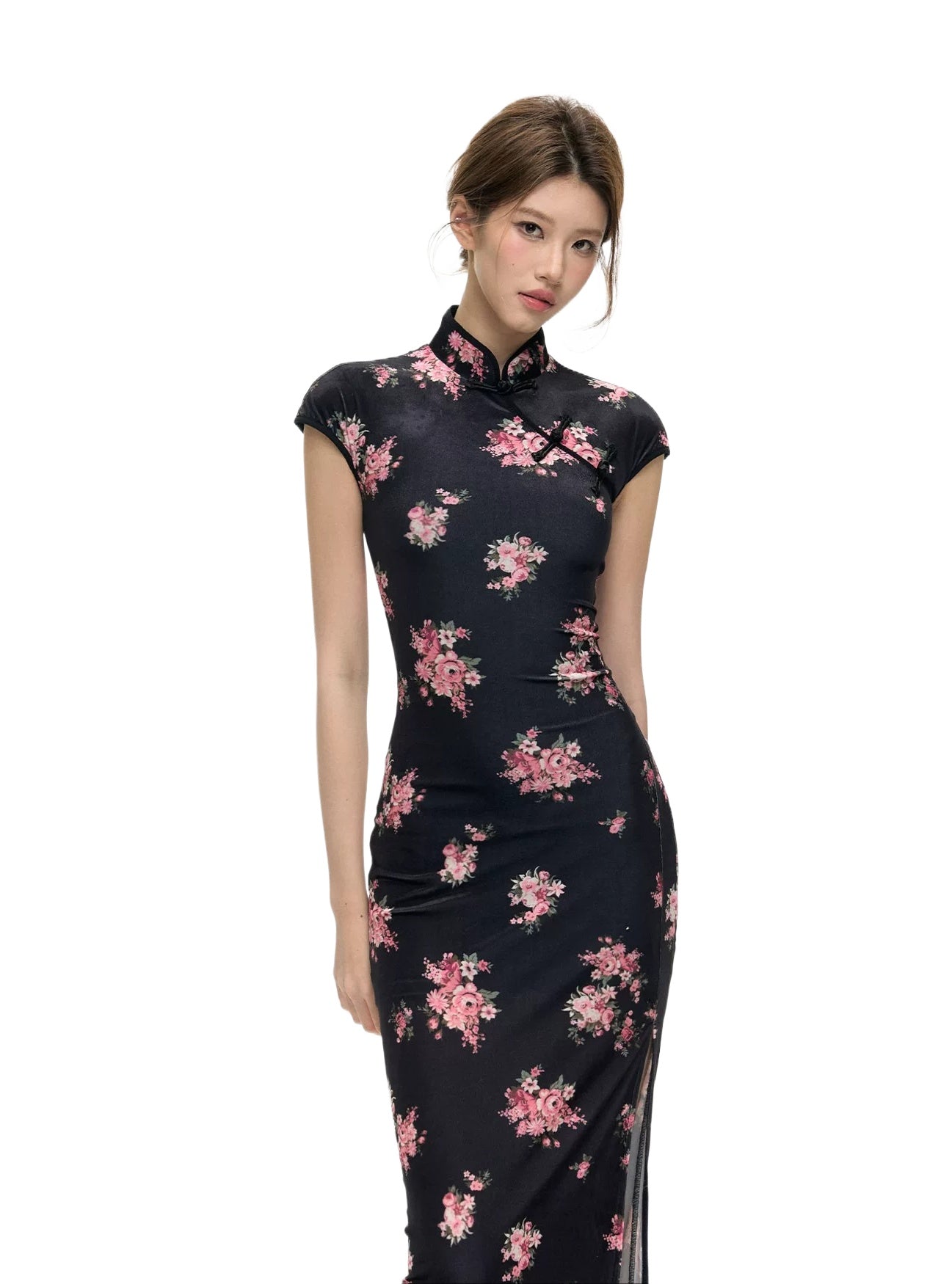 Velvet Qipao Dress
