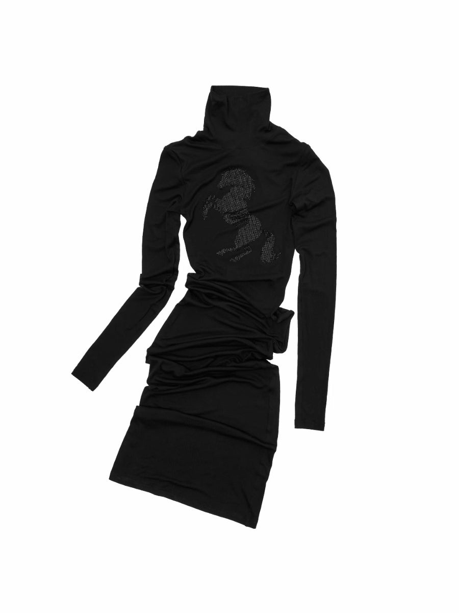 Crystal-Embellished Turtleneck