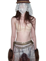 Lace Mesh Soft-Wire Bra