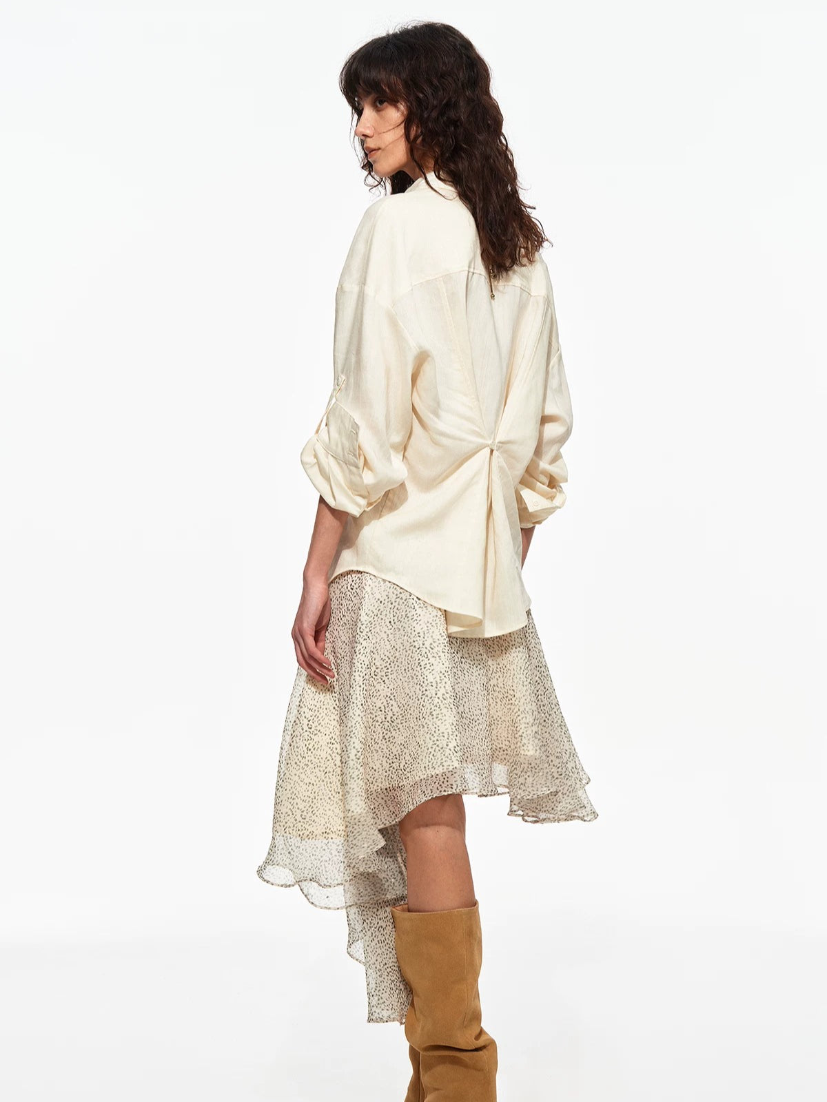Printed Chiffon Skirt