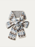 Retro Knit Ribbon Scarf