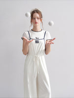 Drawstring Wide-Leg Jumpsuit