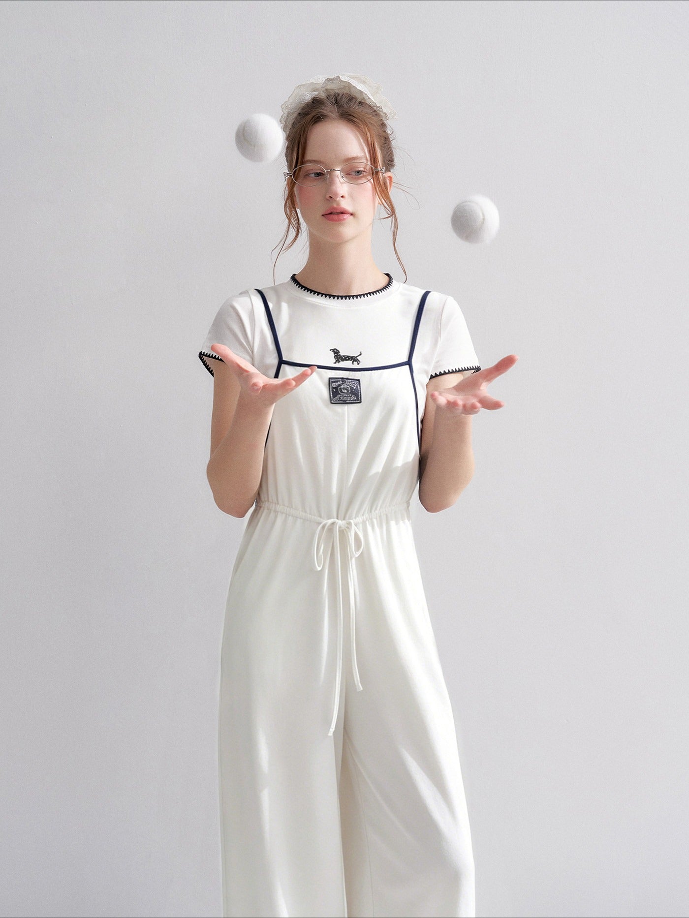 Drawstring Wide-Leg Jumpsuit
