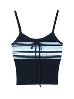 Striped Knit Three Piece Set